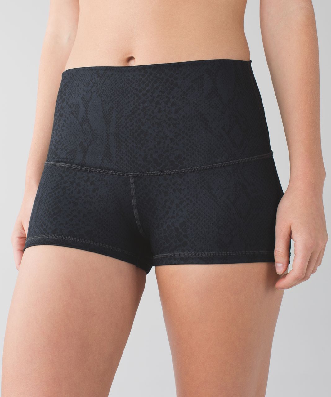 Lululemon Boogie Short *Full-On Luon (Roll Down) - Desert Snake Deep Coal Black