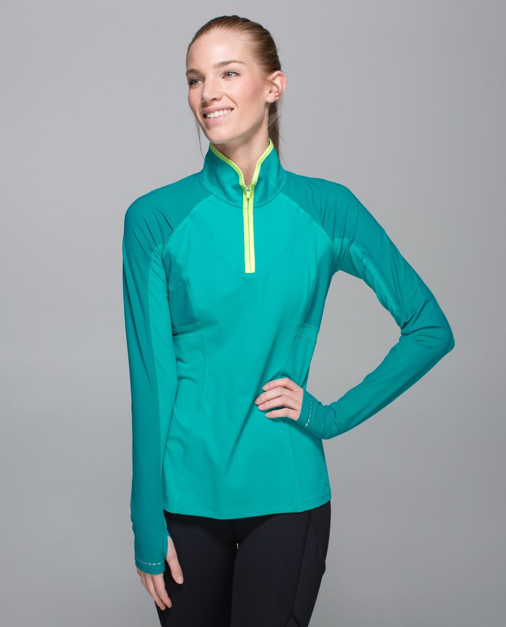 Lululemon Trail Bound 1/2 Zip - Blue Tropics - lulu fanatics