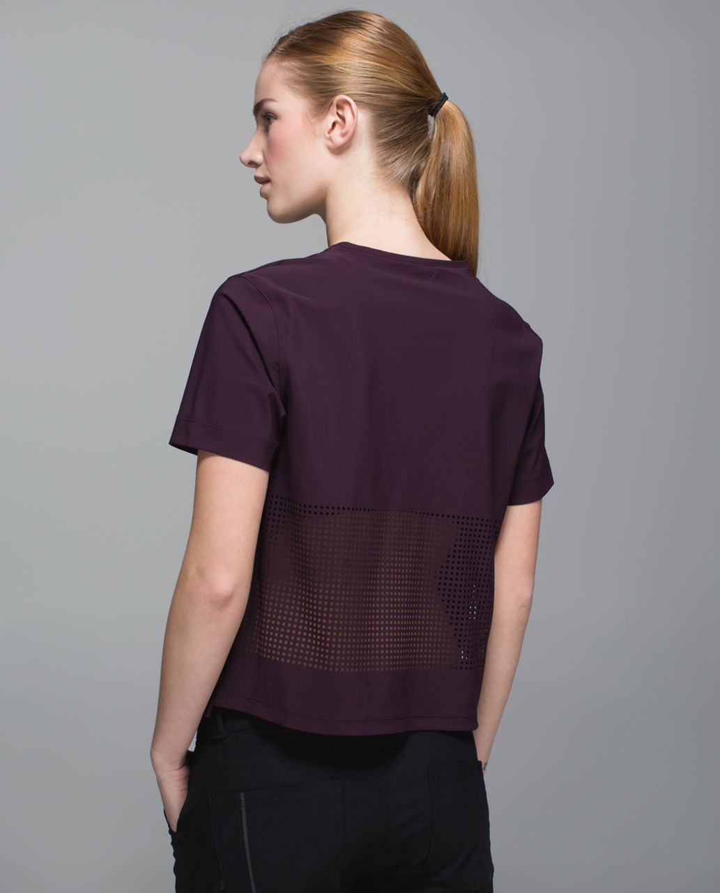 Lululemon Perfectly Perfed Tee - Black Cherry