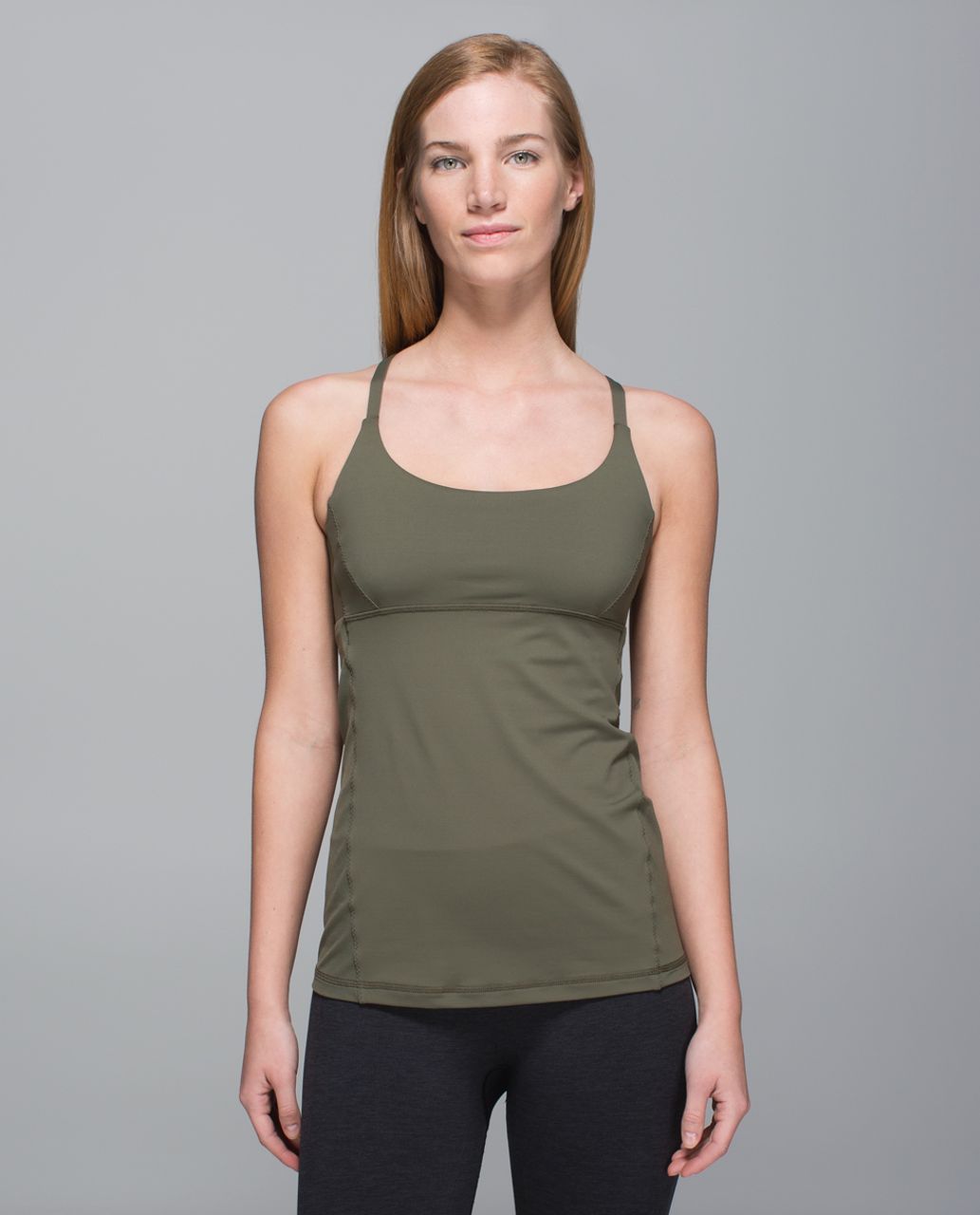 green yoga top