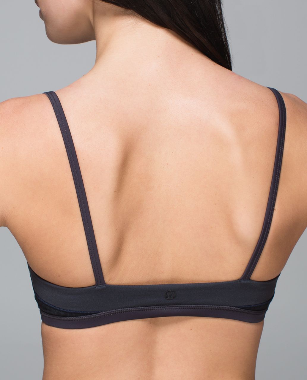 Lululemon Block Party Bra - Desert Snake Deep Coal Black / Deep Coal