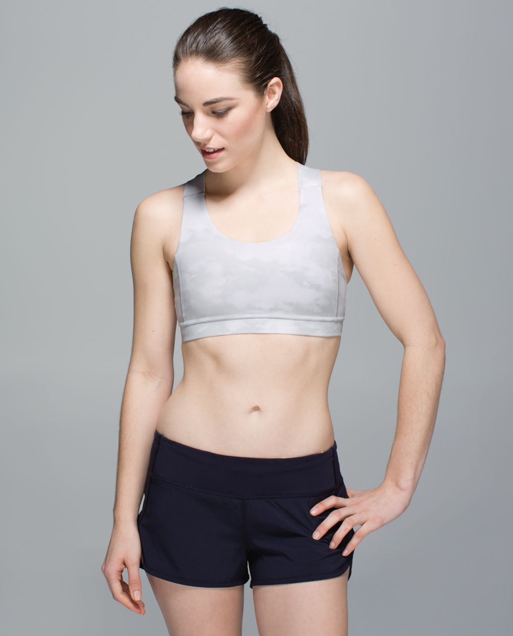 Lululemon All Sport Bra *Adjustable - Nimbus Puff White Silver