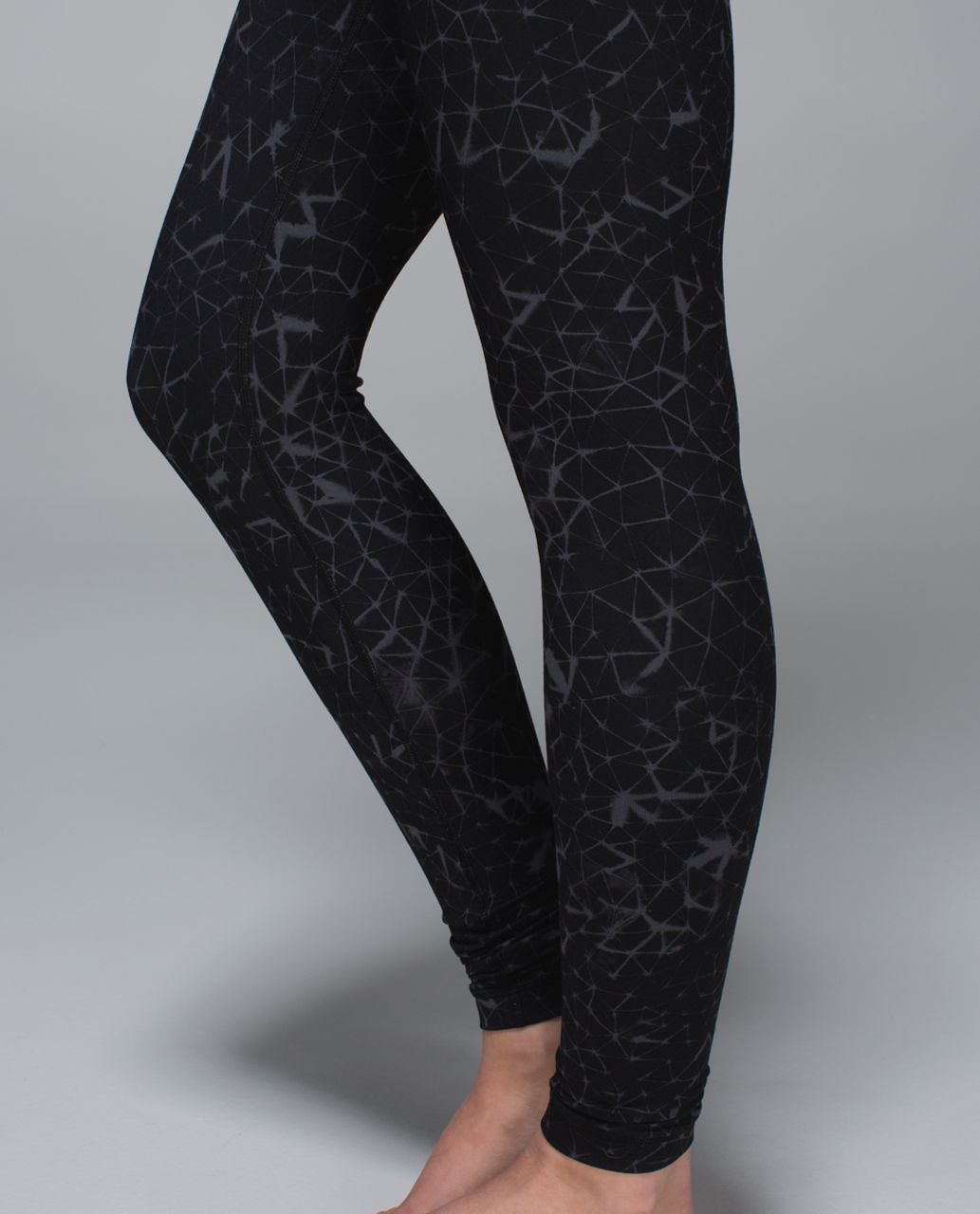 Lululemon Wunder Under Pant *Full-On Luon (Roll Down) - Star Crushed Coal Black