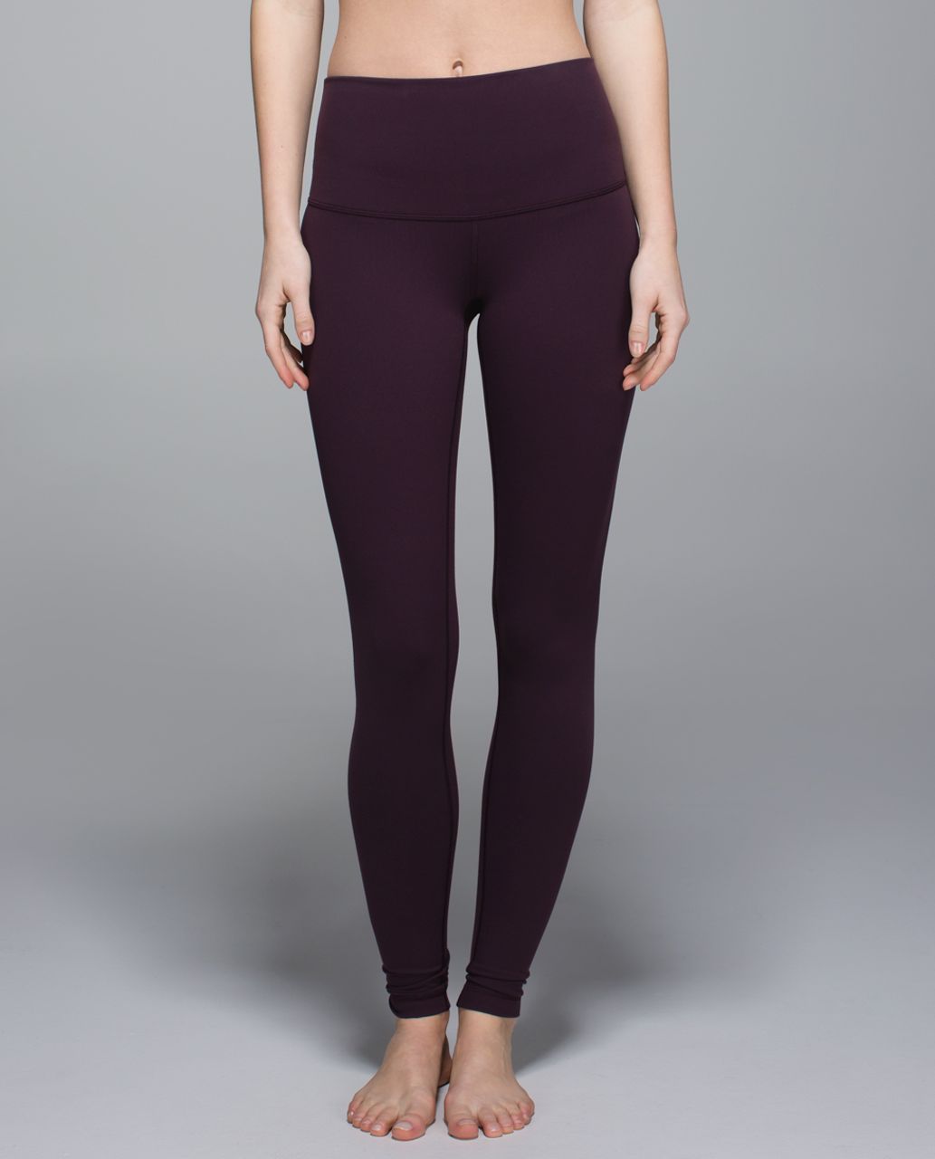 Lululemon Wunder Under Pant *Full-On Luon (Roll Down) - Black Cherry