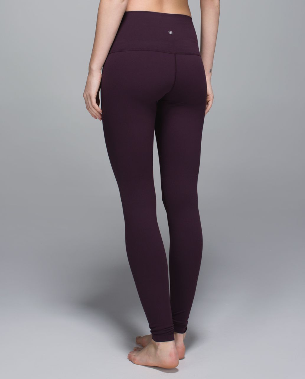 Lululemon Wunder Under Pant *Full-On Luon (Roll Down) - Black Cherry