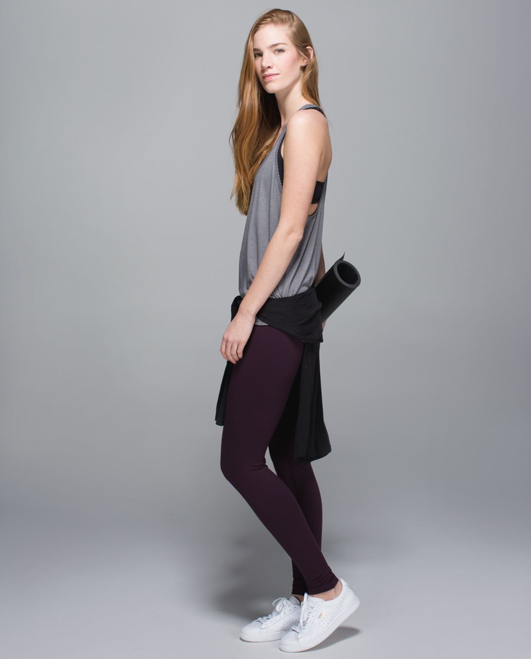 Lululemon Wunder Under Pant *Full-On Luon (Roll Down) - Black Cherry