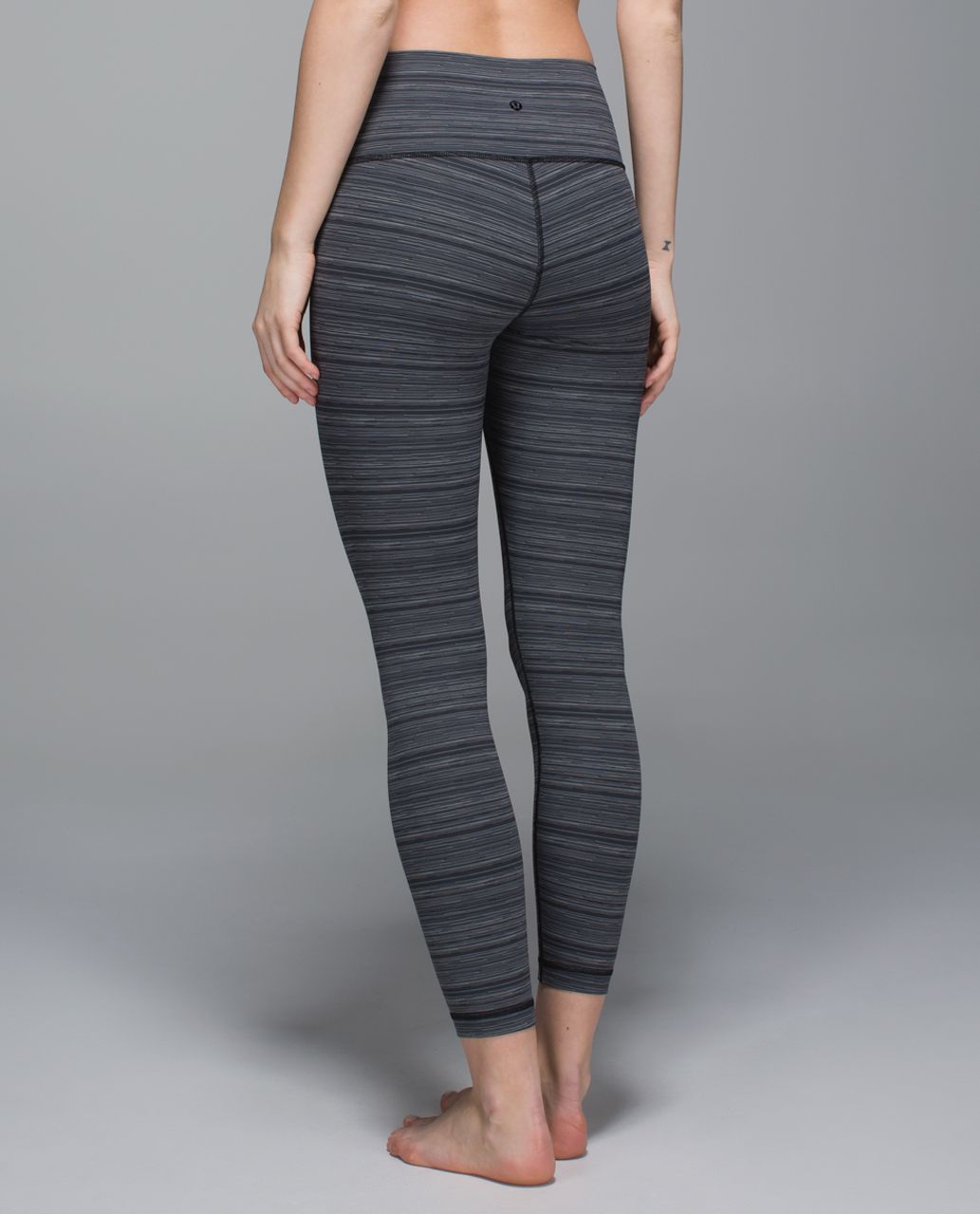 Lululemon High Times Pant size 8 Cyber Stripe Deep Coal Black NWT