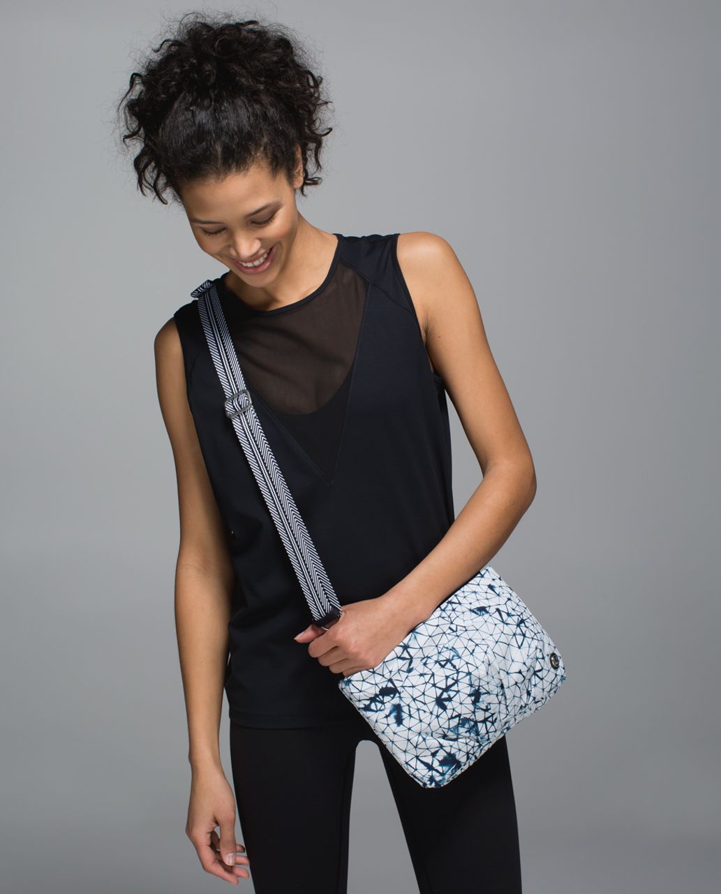 Lululemon Hip To Be Free Bag *Print - Star Crushed White Deep Navy / Naval Blue