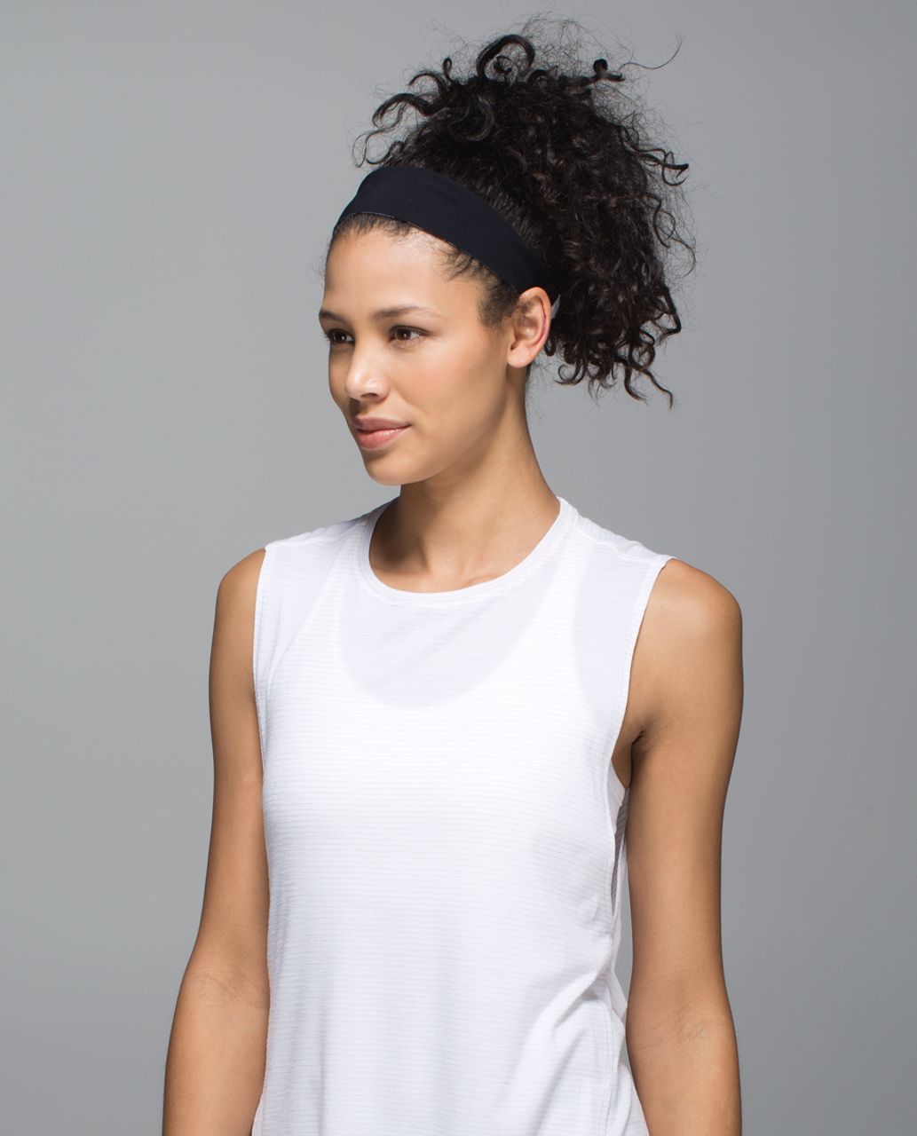 Lululemon Fringe Fighter Headband *Beach - Brushed Animal Black White / Black