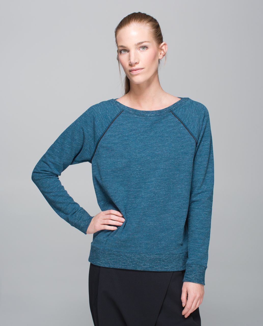 Lululemon Crew Love Pullover - Heathered Denim Alberta Lake