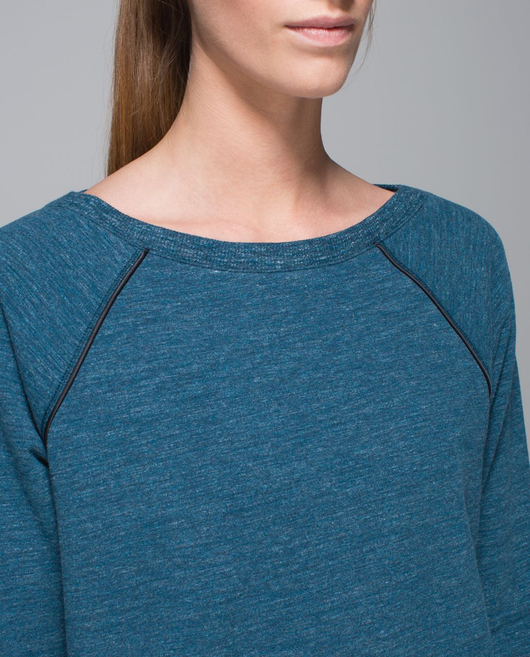 Lululemon Crew Love Pullover - Heathered Denim Alberta Lake