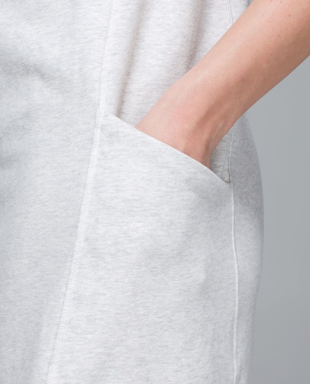 Lululemon Cut Above Dress - Heathered White / Butter Pink