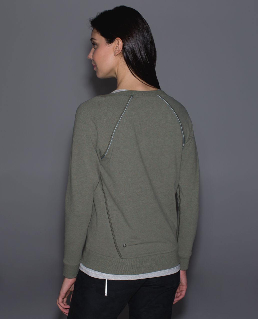 Lululemon Crew Love Pullover - Heathered Fatigue Fog