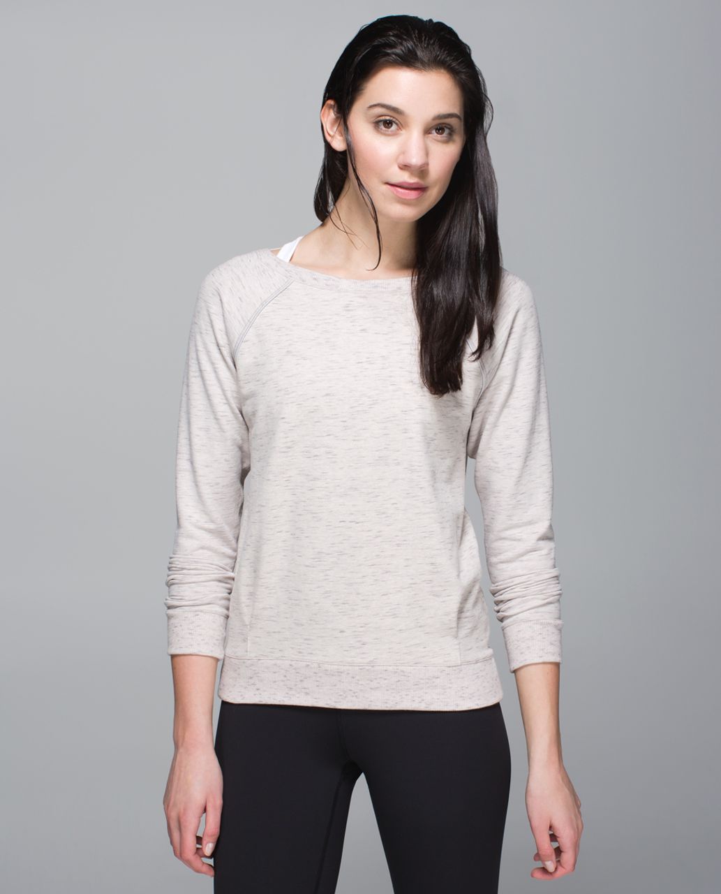 Lululemon Crew Love Pullover - Heathered Rainforest Deep Dune