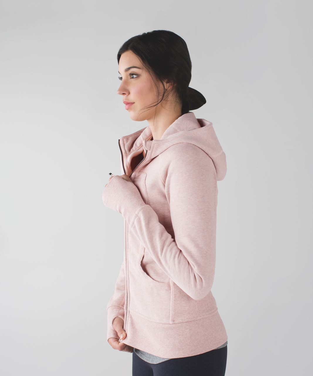 Lululemon Scuba Oversized 1/2 Zip Hoodie - Pink Mist - lulu fanatics