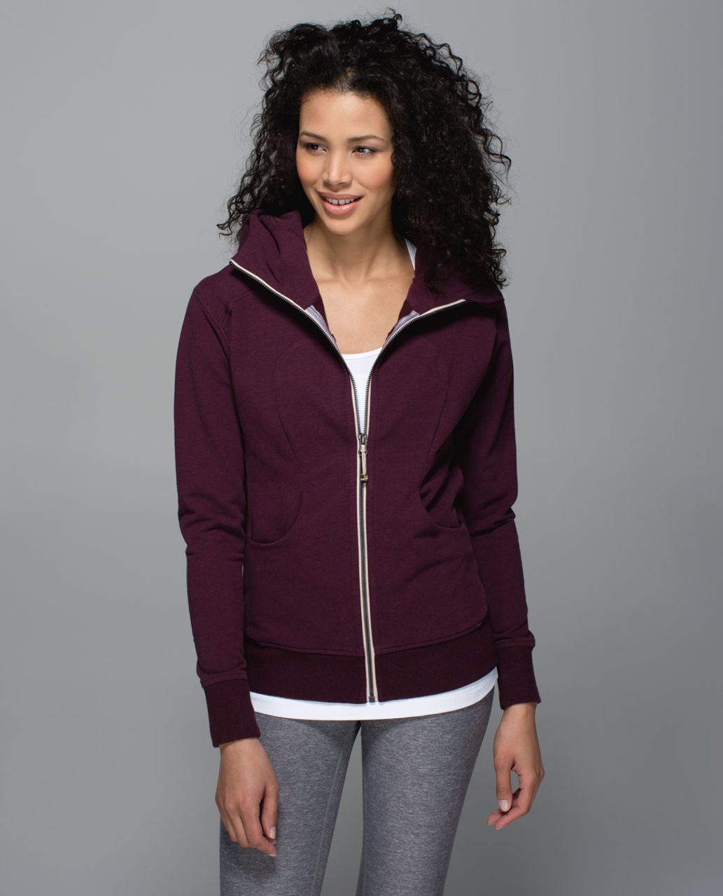 Lululemon On The Daily Hoodie - Heathered Bordeaux Drama