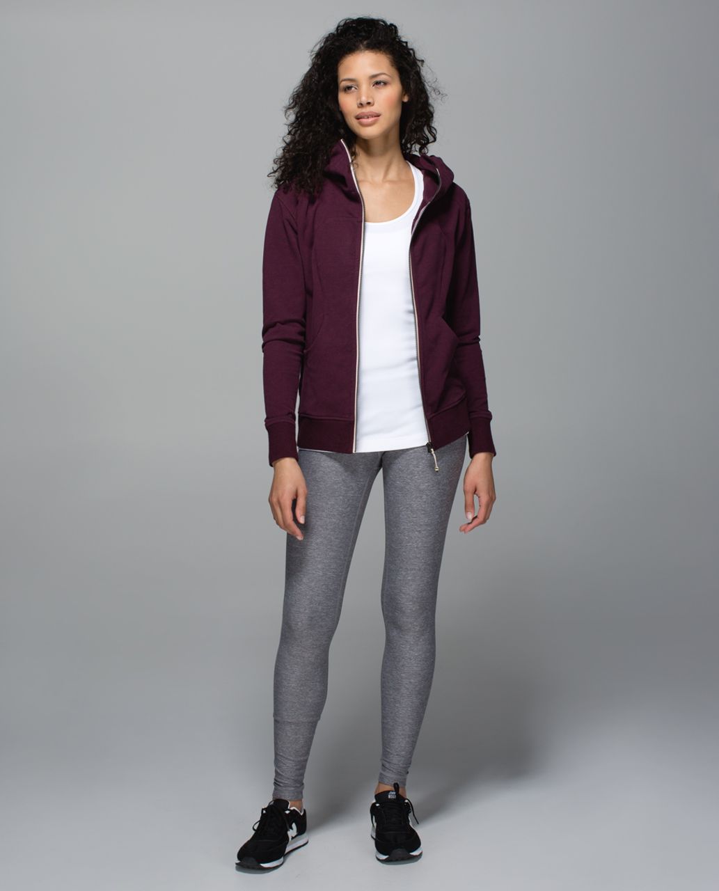 Lululemon On The Daily Hoodie - Heathered Bordeaux Drama