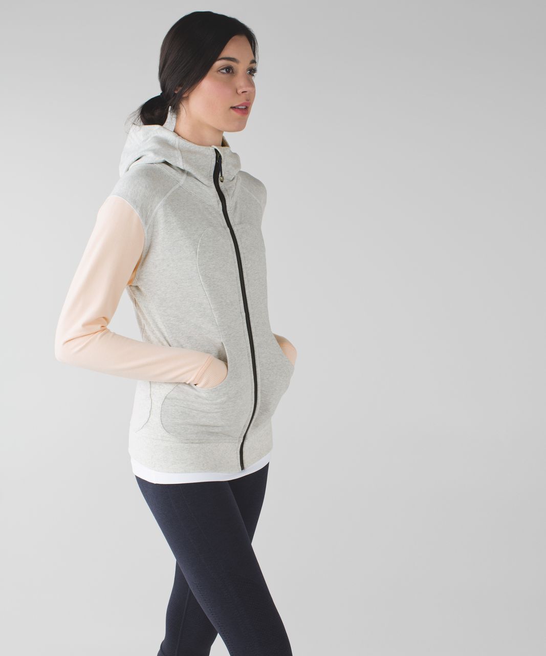 Lululemon On The Daily Hoodie Heathered Grapefruit Peach Orange Full Zip (6)  : : Clothing, Shoes & Accessories