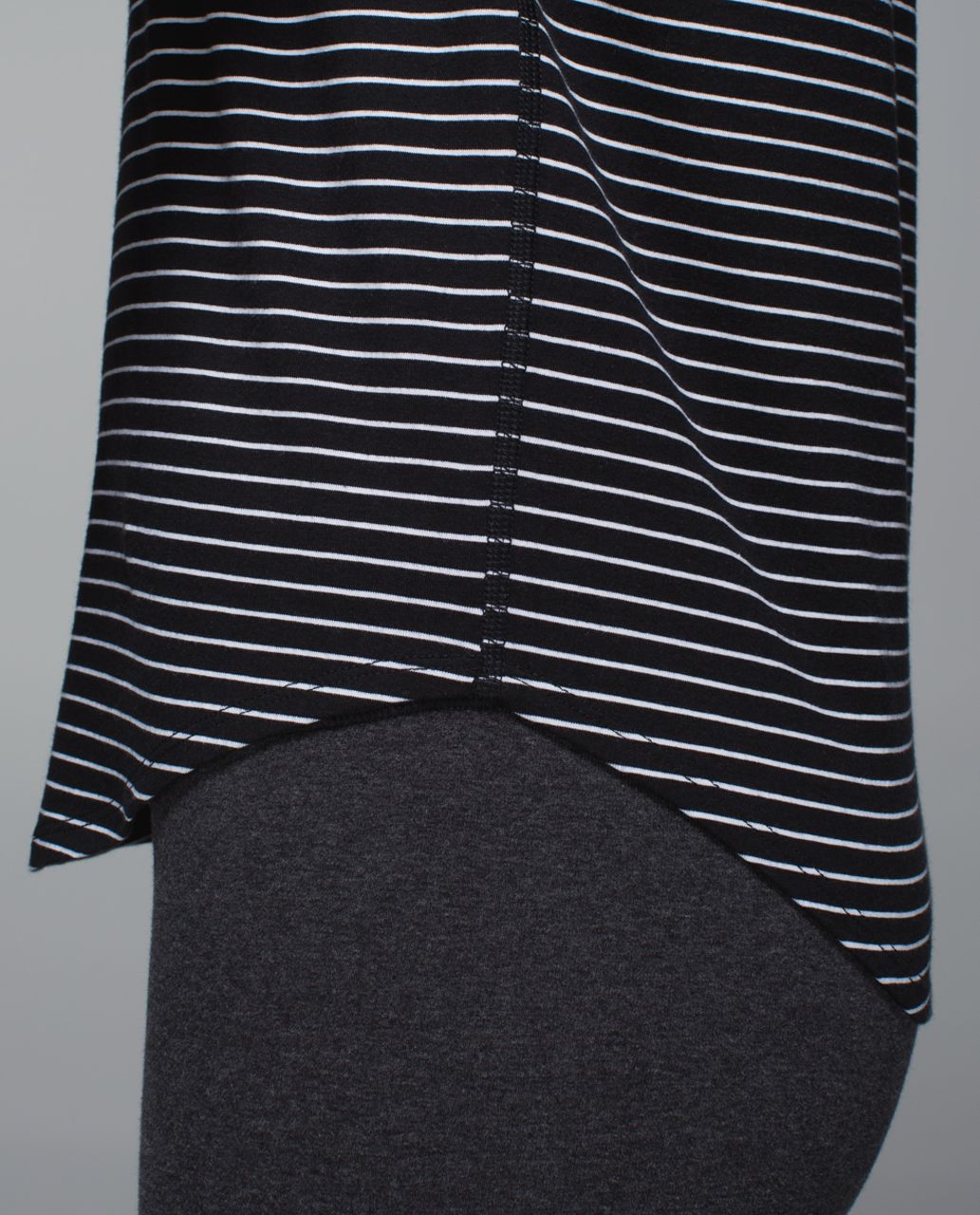 Lululemon Weekend Short Sleeve - Parallel Stripe Black White