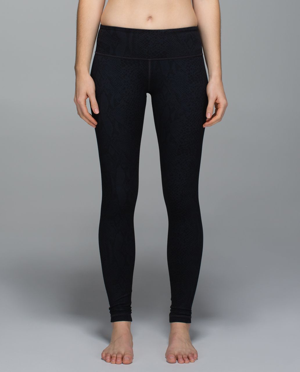 Lululemon Wunder Under Pant *Full-On Luon - Desert Snake Deep Coal Black