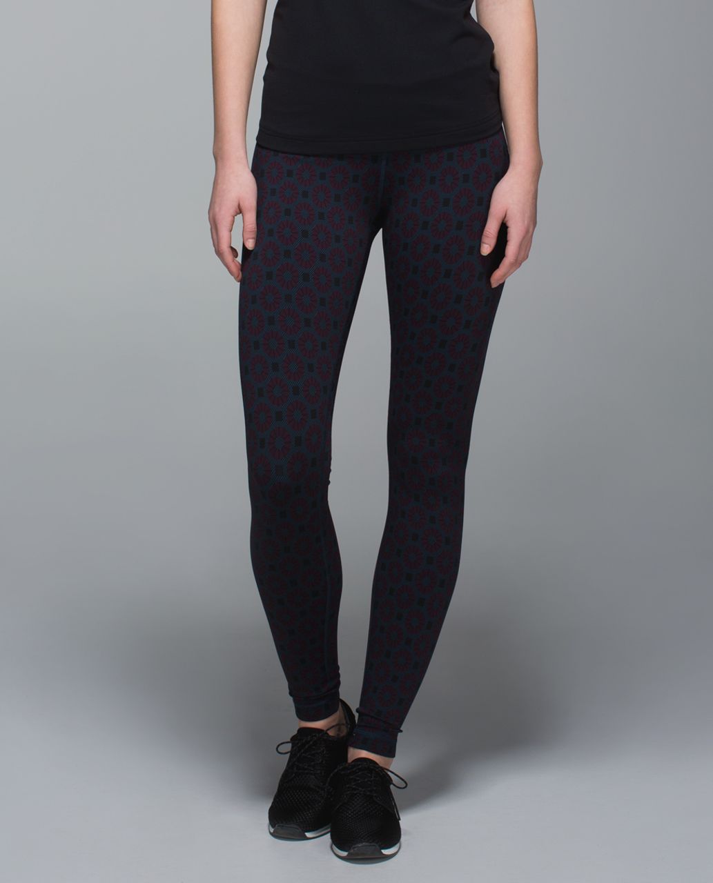 Lululemon Wunder Under Pant *Full-On Luon - Circle Geo Black Cherry Alberta Lake