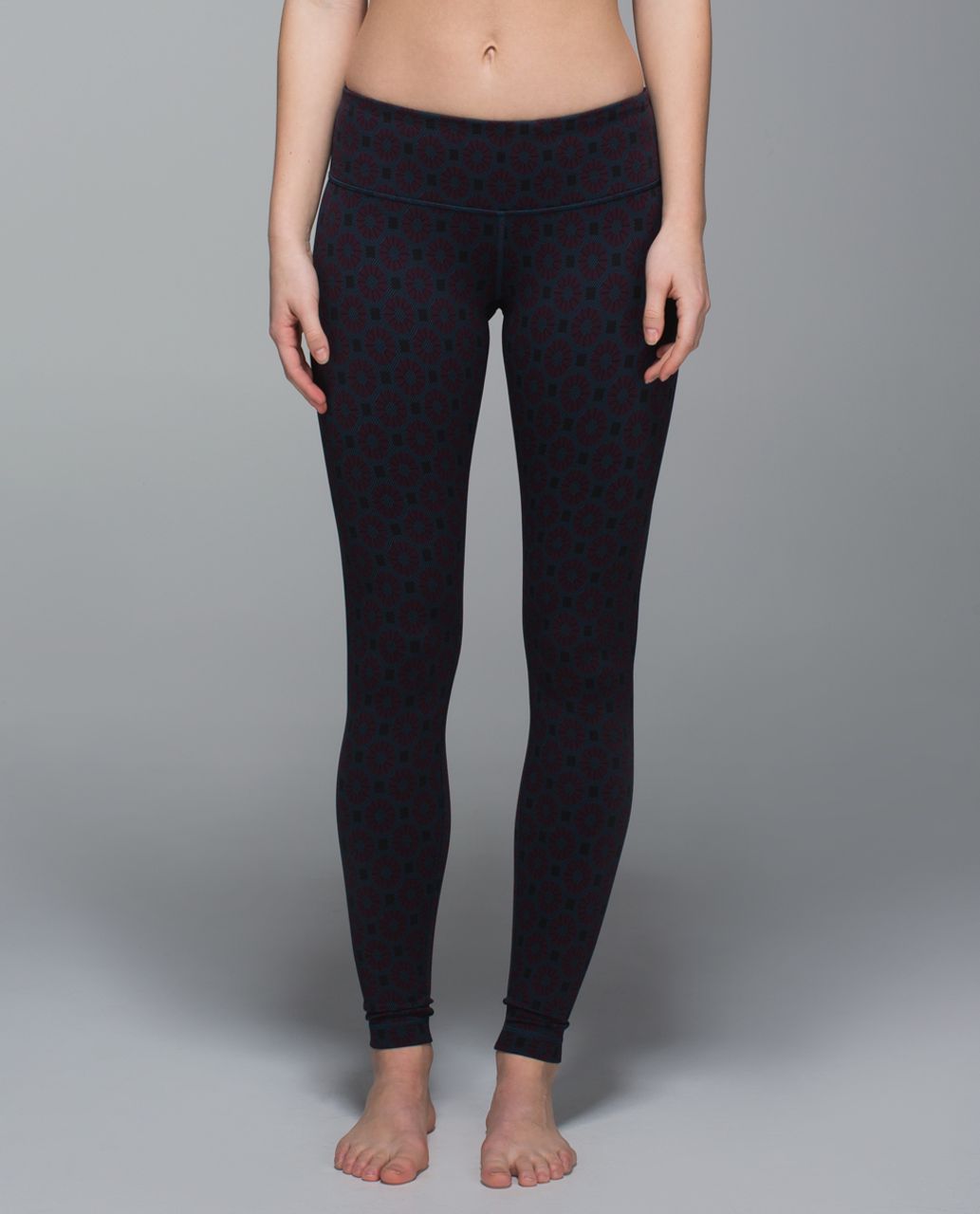 Lululemon Wunder Under Pant *Full-On Luon - Circle Geo Black Cherry Alberta Lake