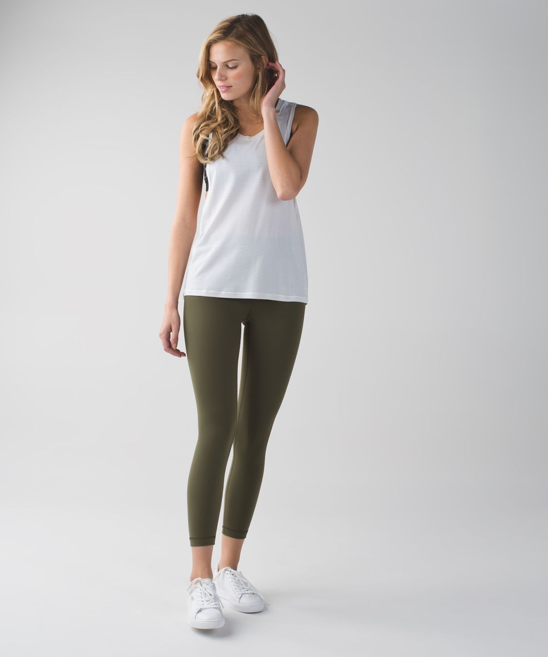 Lululemon High Times Crop - Fatigue Green - lulu fanatics