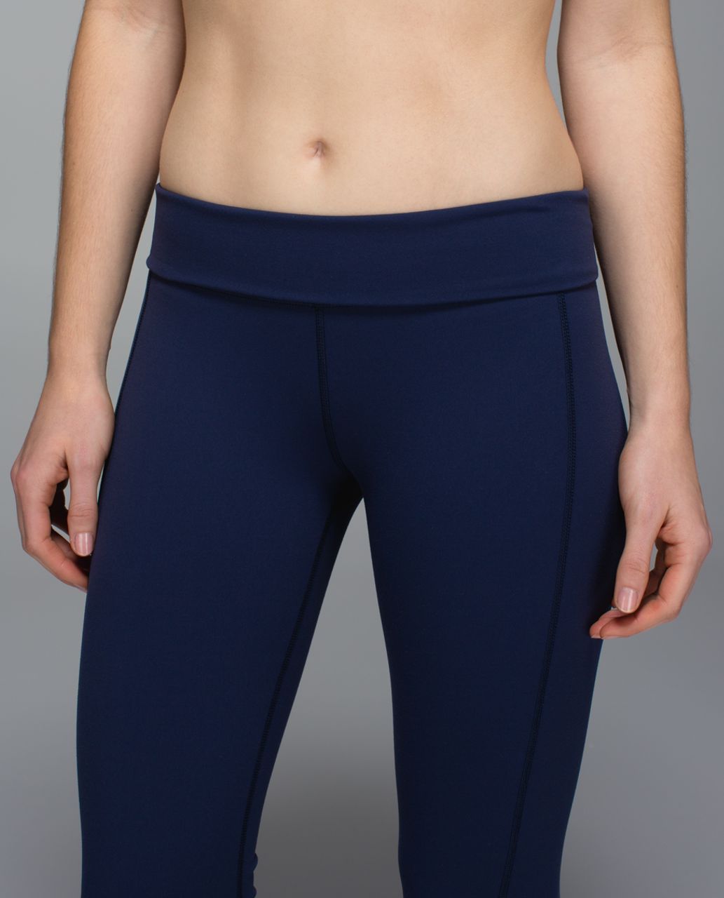 Lululemon Skinny Groove Pant II *Full-On Luon (Roll Down) - Deep Navy