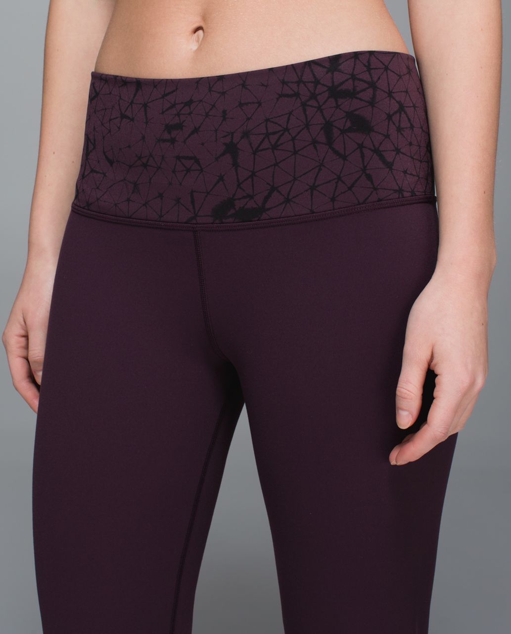 Lululemon Groove Pant II *Full-On Luon (Roll Down - Regular) - Black Cherry / Star Crushed Black Cherry Black