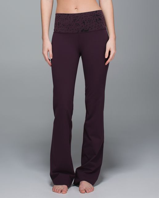 Lululemon Groove Pant (Tall) *Full-On Luon - Black / Quilt Winter 13-13 - lulu  fanatics