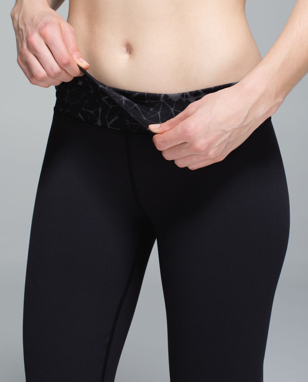 Lululemon Groove Pant II *Full-On Luon (Roll Down - Tall) - Black / Star Crushed Coal Black