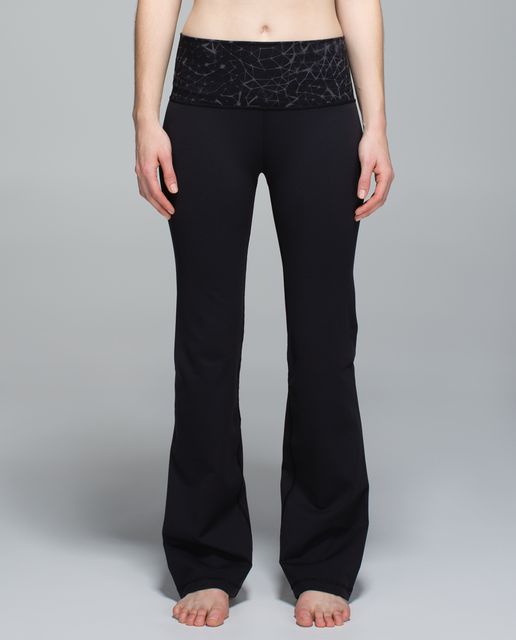 Lululemon Groove Pant *New (Tall) - Black / Mint Moment / Sea Stripe Mint  Moment Black - lulu fanatics