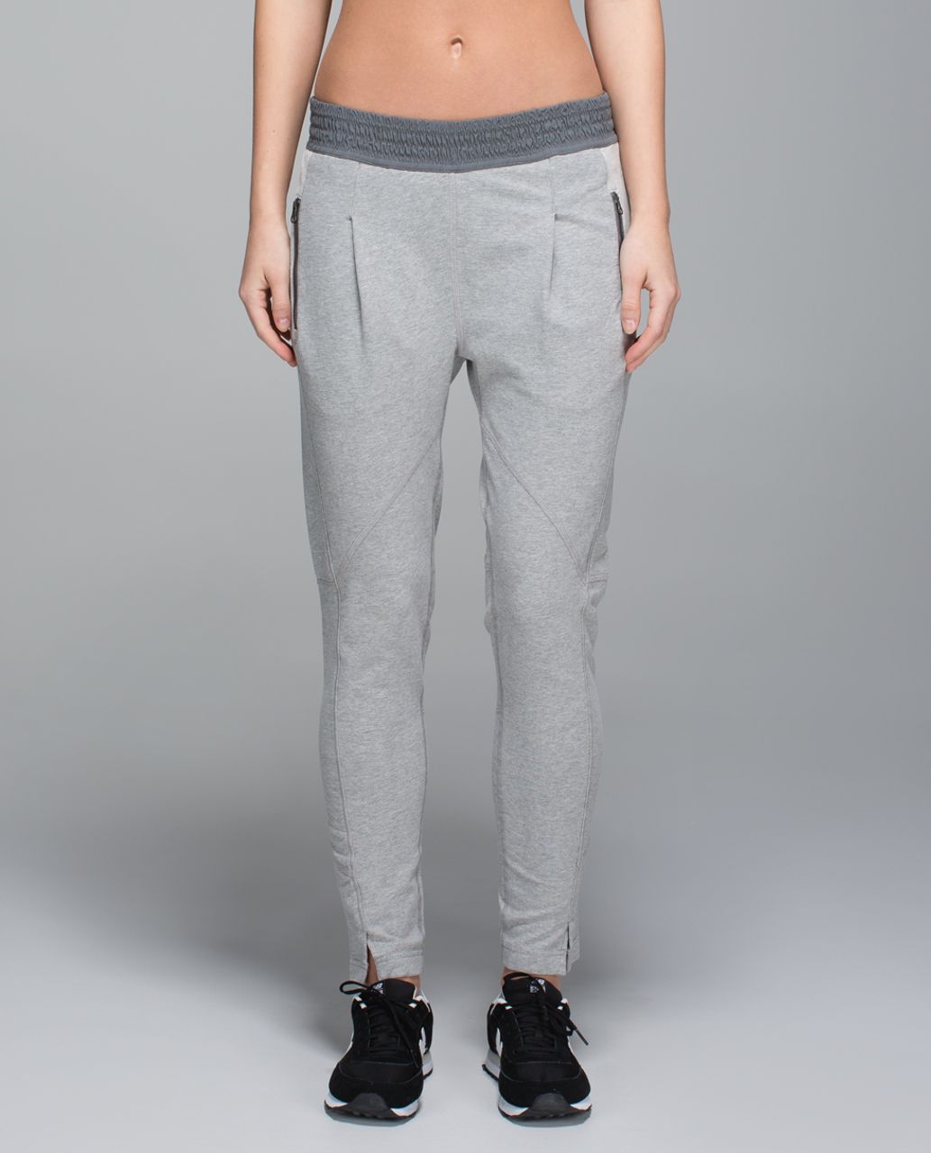 Lululemon All In Pant - Heathered Medium Grey / Slate / Heathered Light Grey