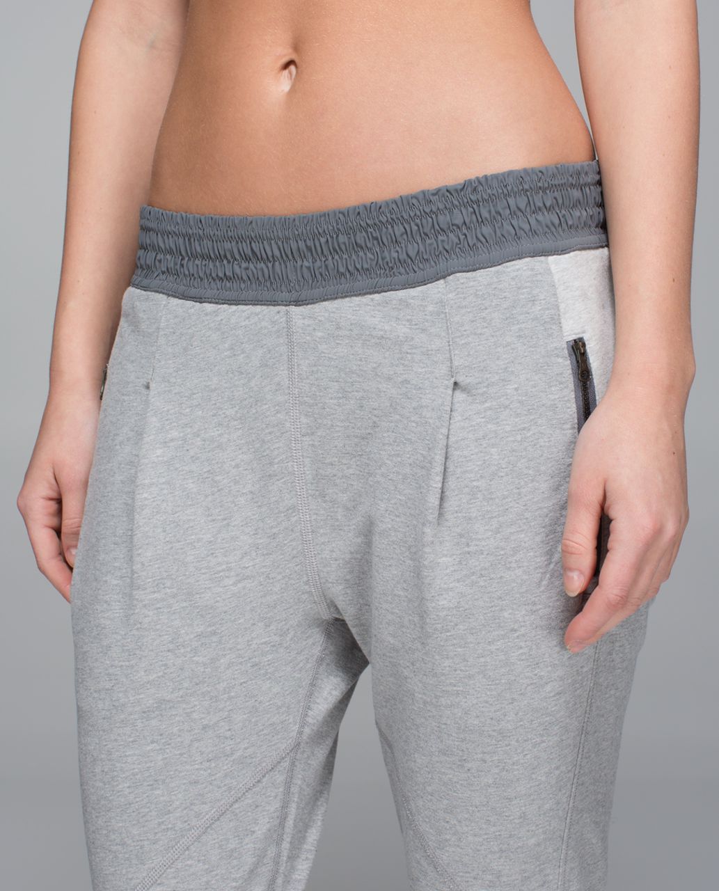 Lululemon All In Pant - Heathered Medium Grey / Slate / Heathered Light Grey