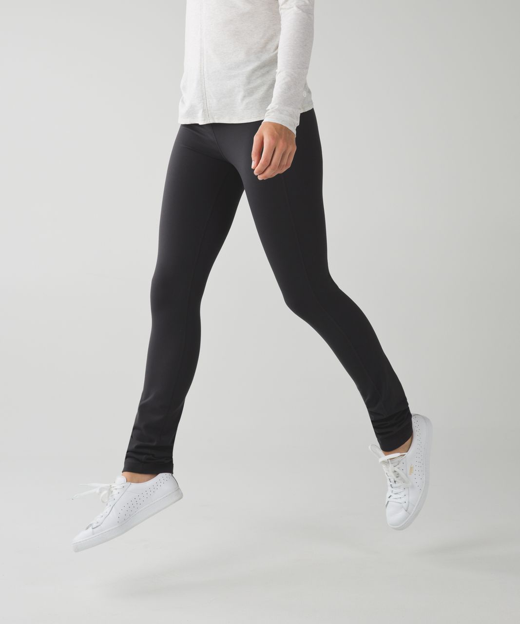 Lululemon Skinny Groove Pant II *Full-On Luon (Roll Down) - Deep Coal