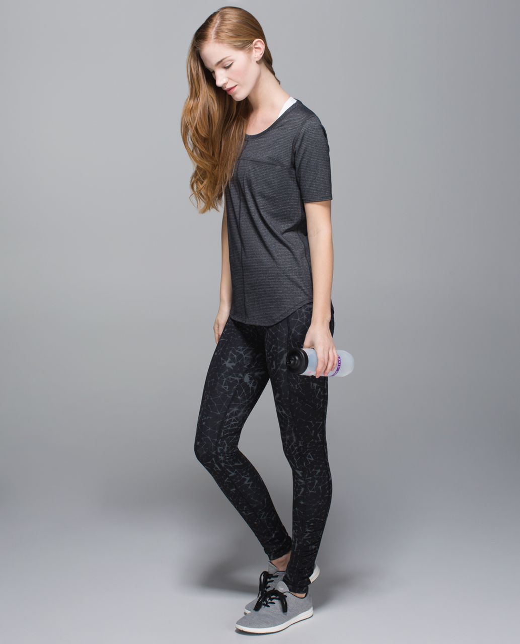 LULULEMON Speed Tight III Ruched Ankle Black Full Legging Pocket