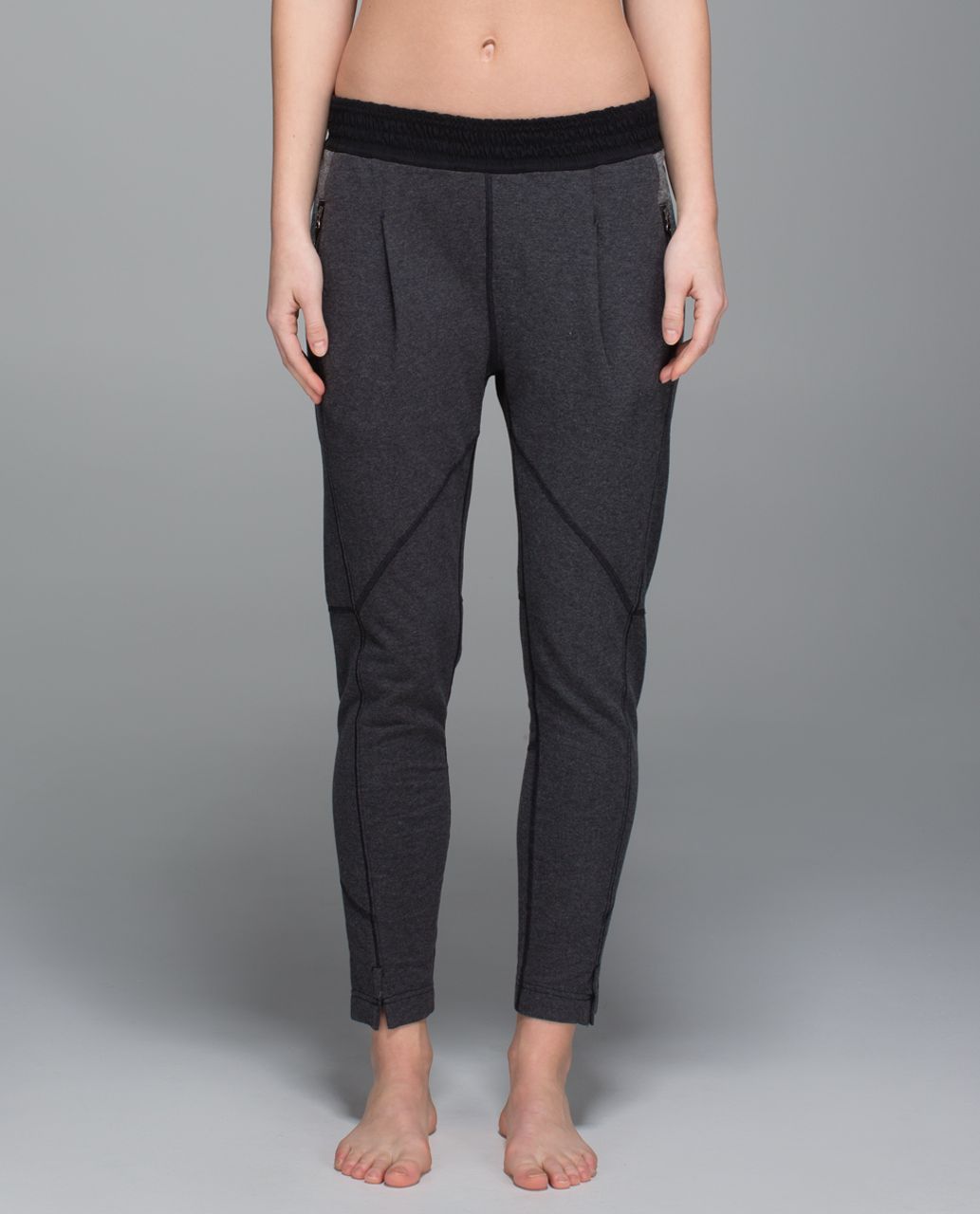 Lululemon All In Pant - Heathered Black / Black / Heathered Speckled Black