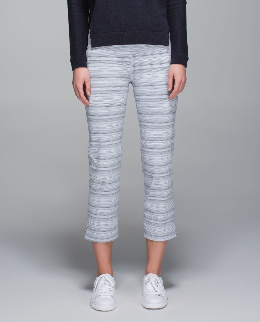 Lululemon Athletica Cyber Stripe Silver Fox High Times Pants