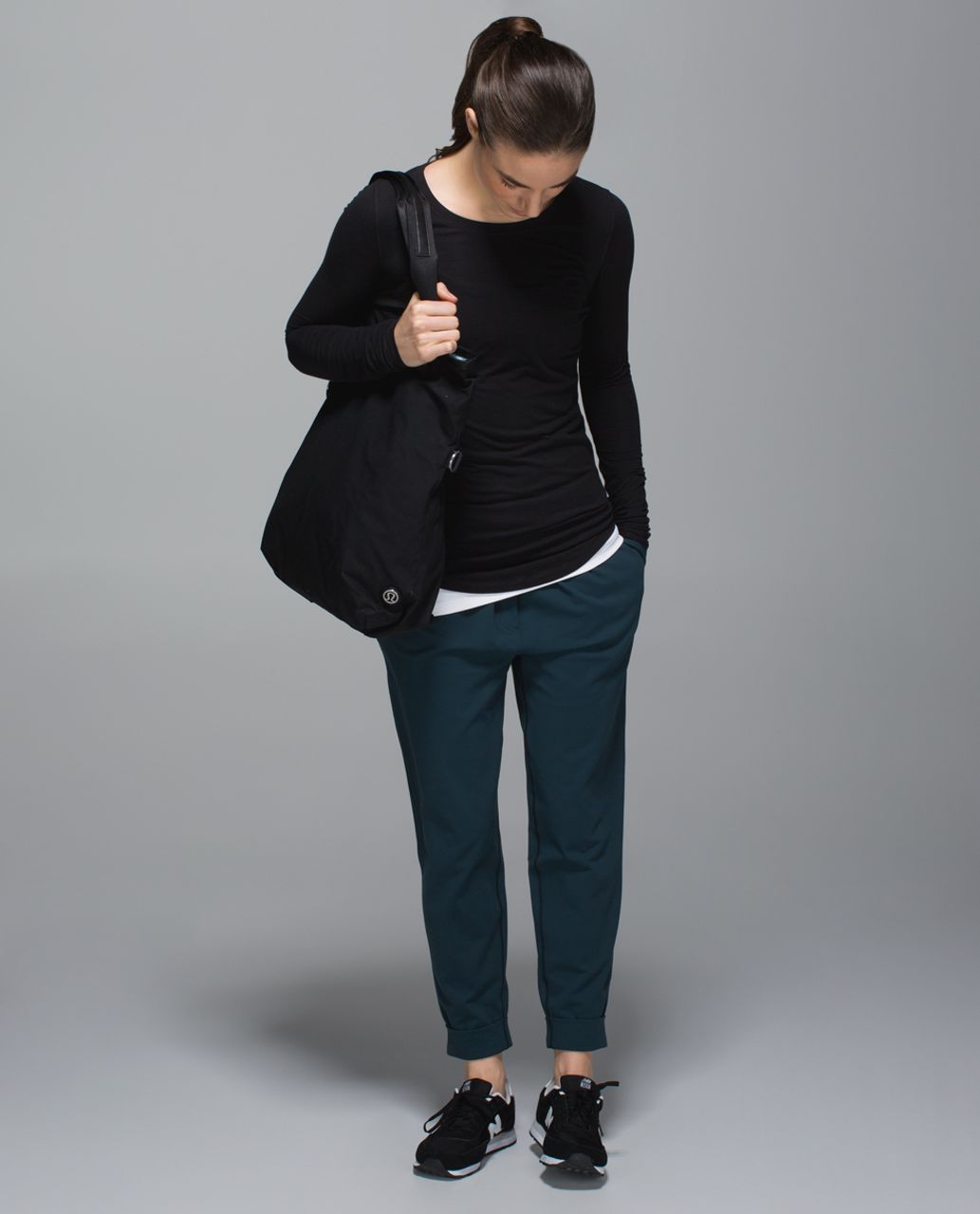 Lululemon Jet Crop *Full-On Luon - Desert Snake Deep Coal Black - lulu  fanatics