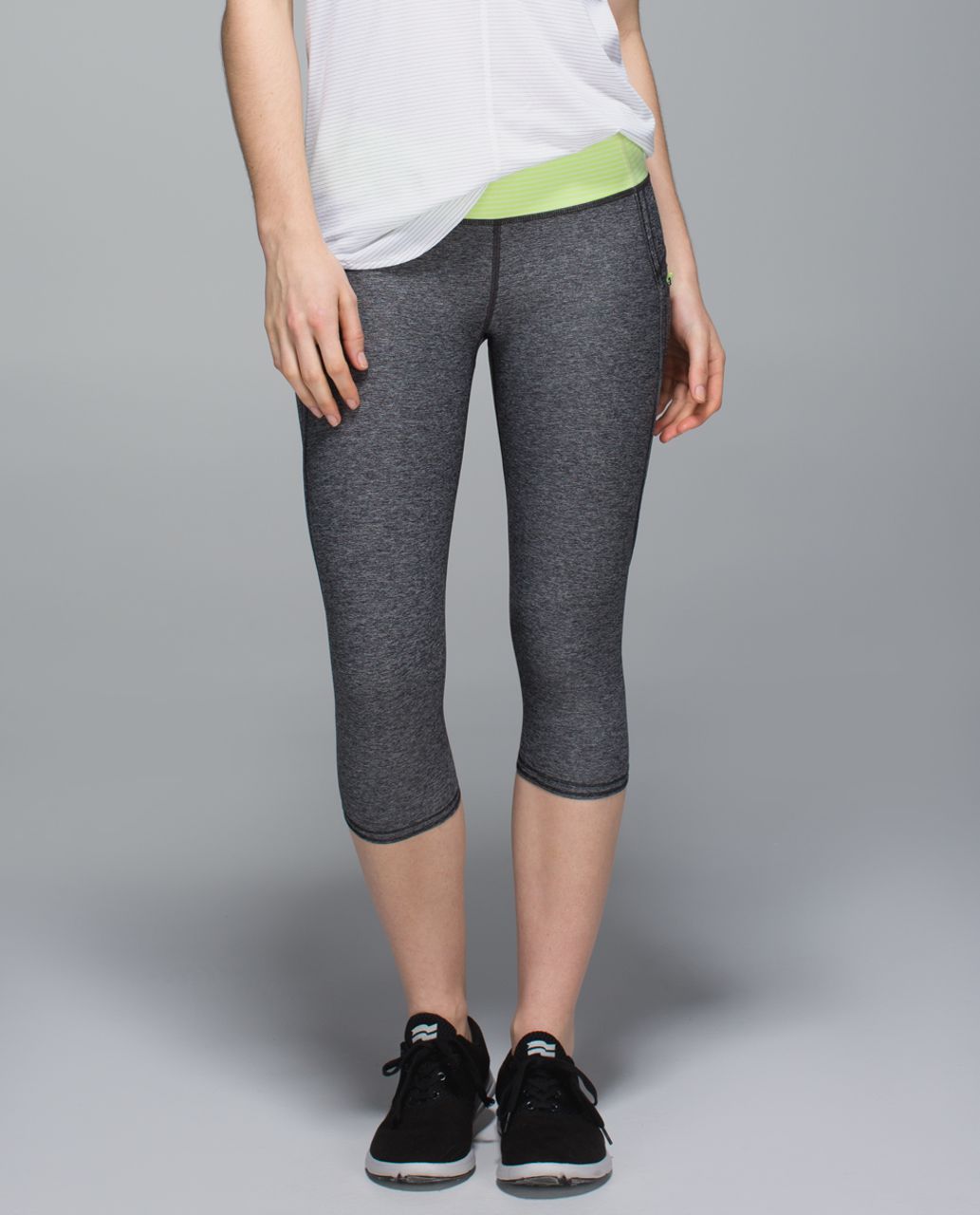 Lululemon Cut The Crop - Wee Stripe Black / Black - lulu fanatics