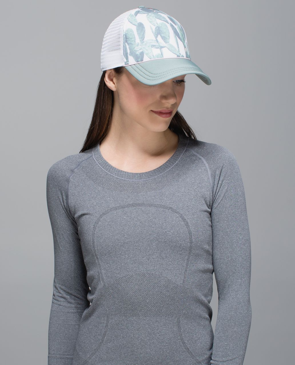 Lululemon WhatSUP Hat - Mini Prickly Pear White Multi / Earl Grey / White