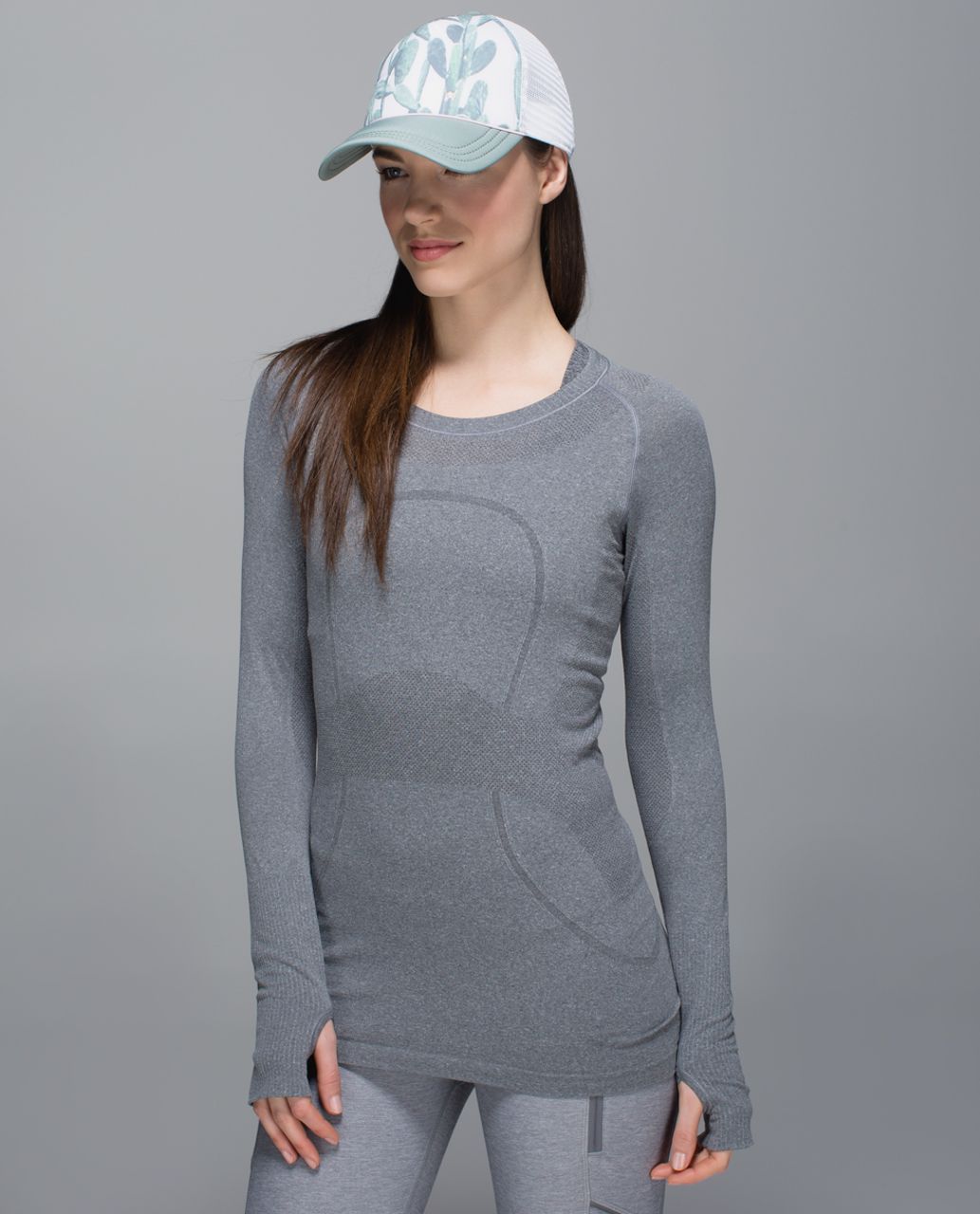 Lululemon WhatSUP Hat - Mini Prickly Pear White Multi / Earl Grey / White