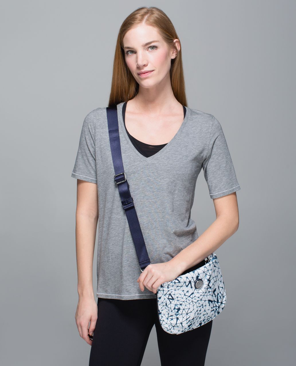 Lululemon Travelling Yogini Rucksack *Polyester - Star Crushed White Deep Navy / Naval Blue