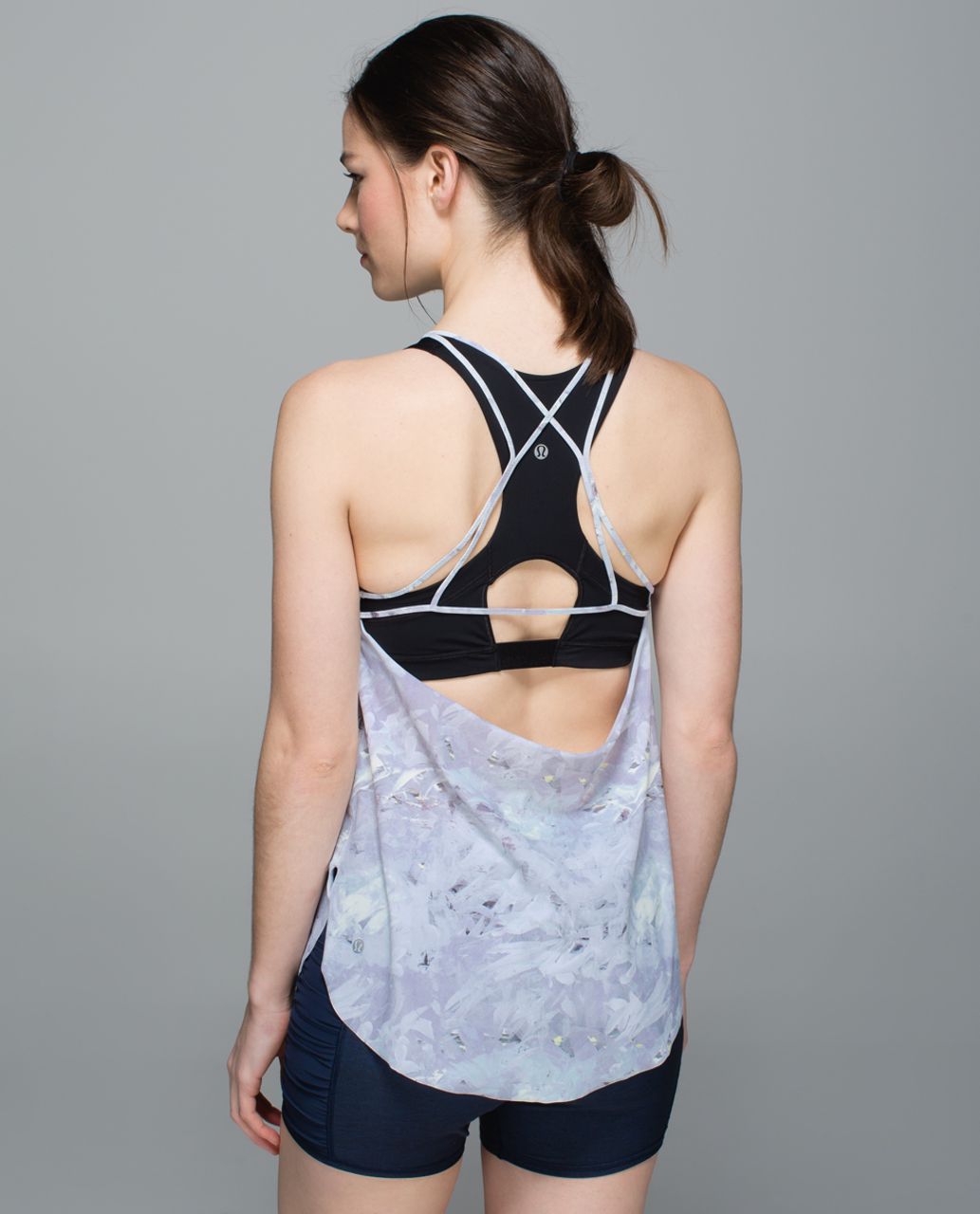 Lululemon Water:  Sea-Me Run Singlet - Mini Blushed Illusion White Multi