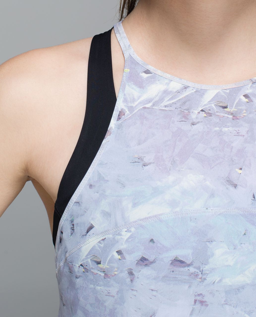 Lululemon Water:  Sea-Me Run Singlet - Mini Blushed Illusion White Multi