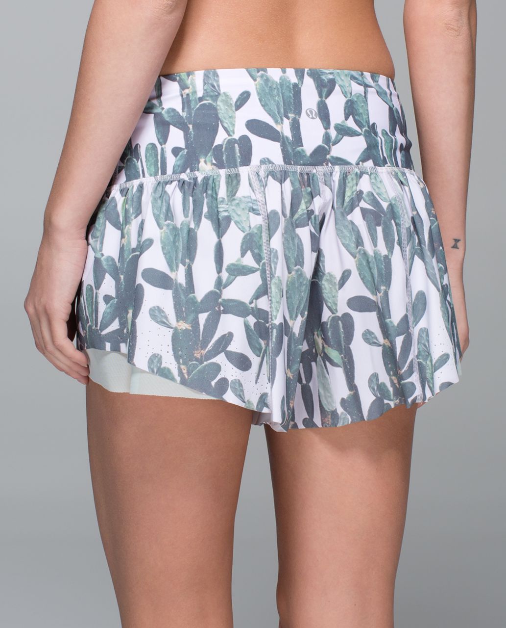 Lululemon Water:  Sea-Me Run Short - Mini Prickly Pear Multi / Minty Grey