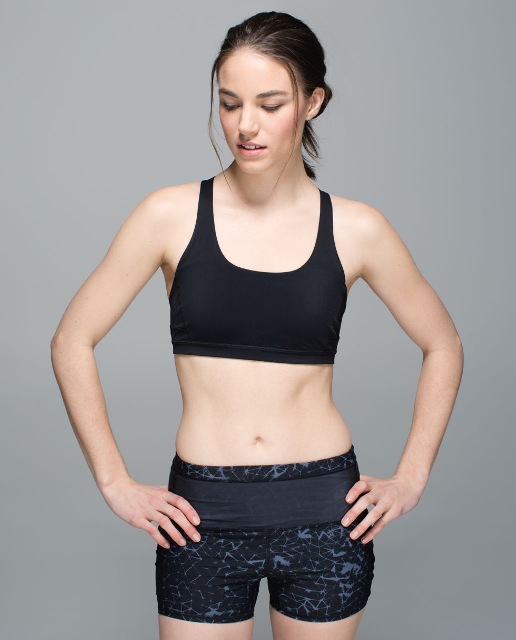 Lululemon Run Top Speed Sports Bra Black Size 4 *no Pad Inserts