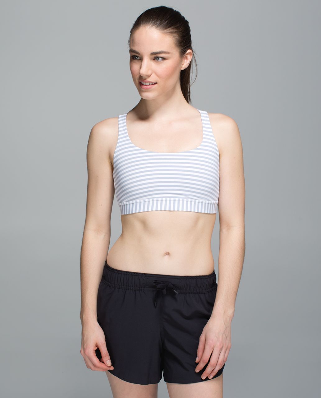 Lululemon Energy Bra - Classic Stripe White Silver Fox - lulu fanatics