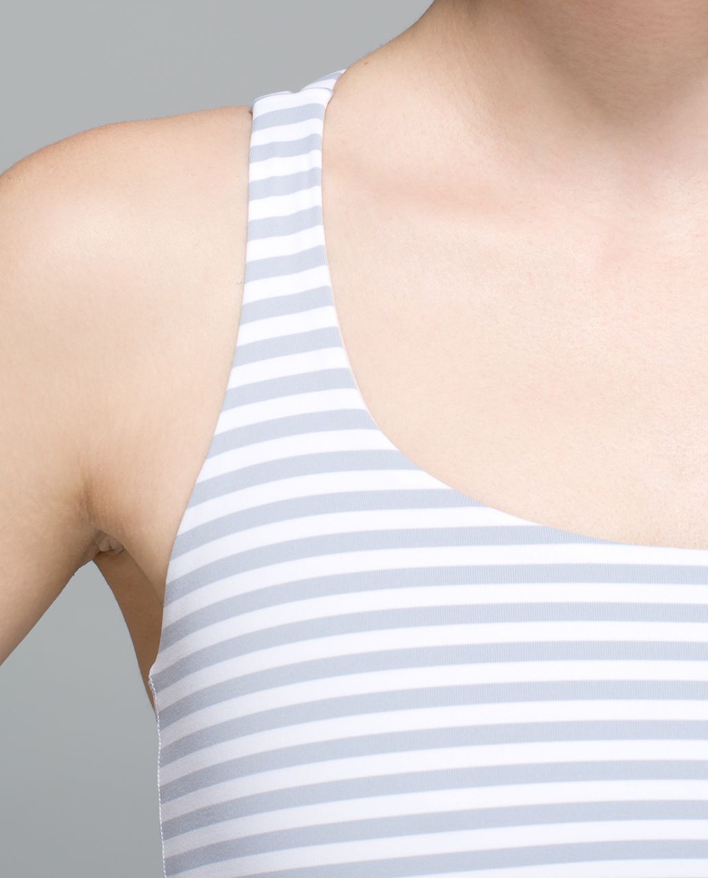 Lululemon Energy Bra - Classic Stripe White Silver Fox