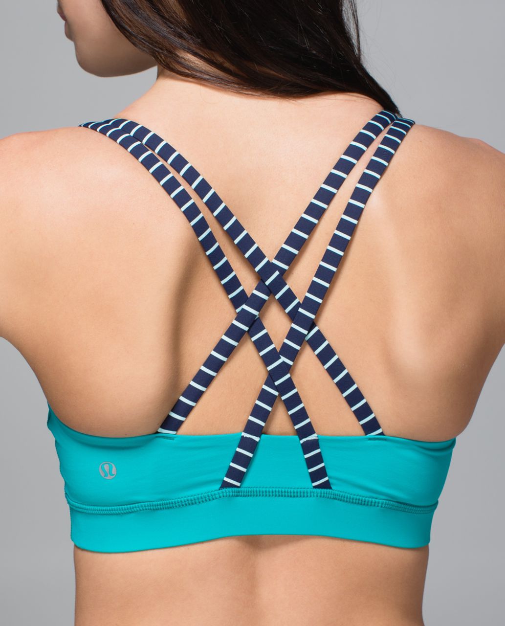 Lululemon All Sport Bra III - Hyper Stripe Clear Mint White / Clear Mint -  lulu fanatics